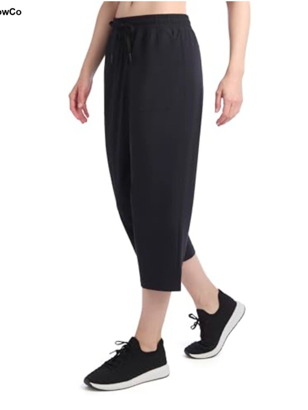 Jockey Womens Infinity Stretch Crop Sweatpants with Pockets - Picture 3 of 3